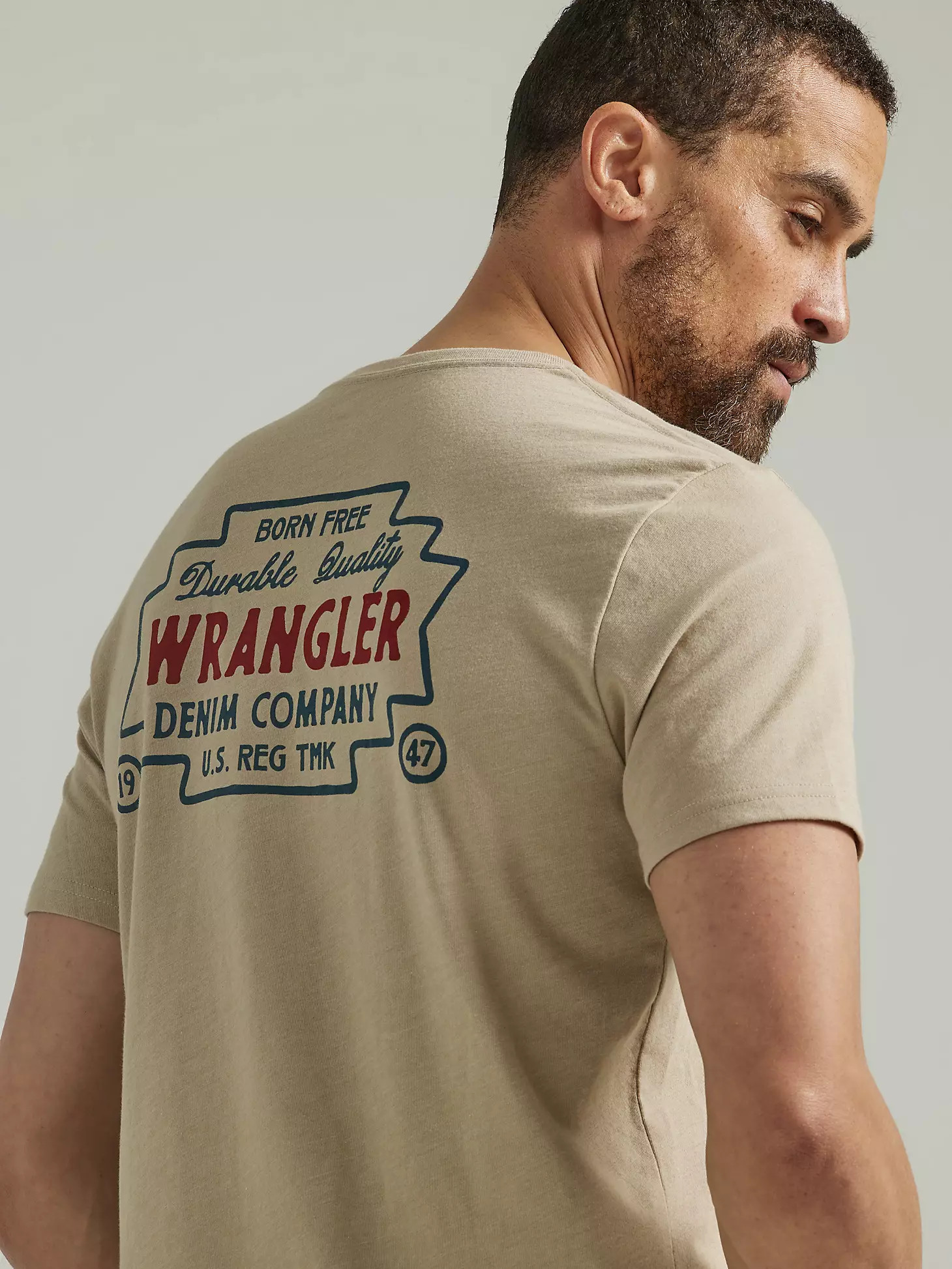 Men's Durable Quality Graphic T-Shirt in Trench Coat | Wrangler