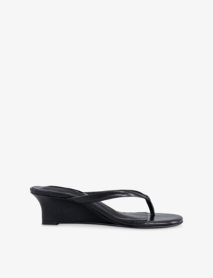 Edgy Leather Heeled Wedges | Selfridges