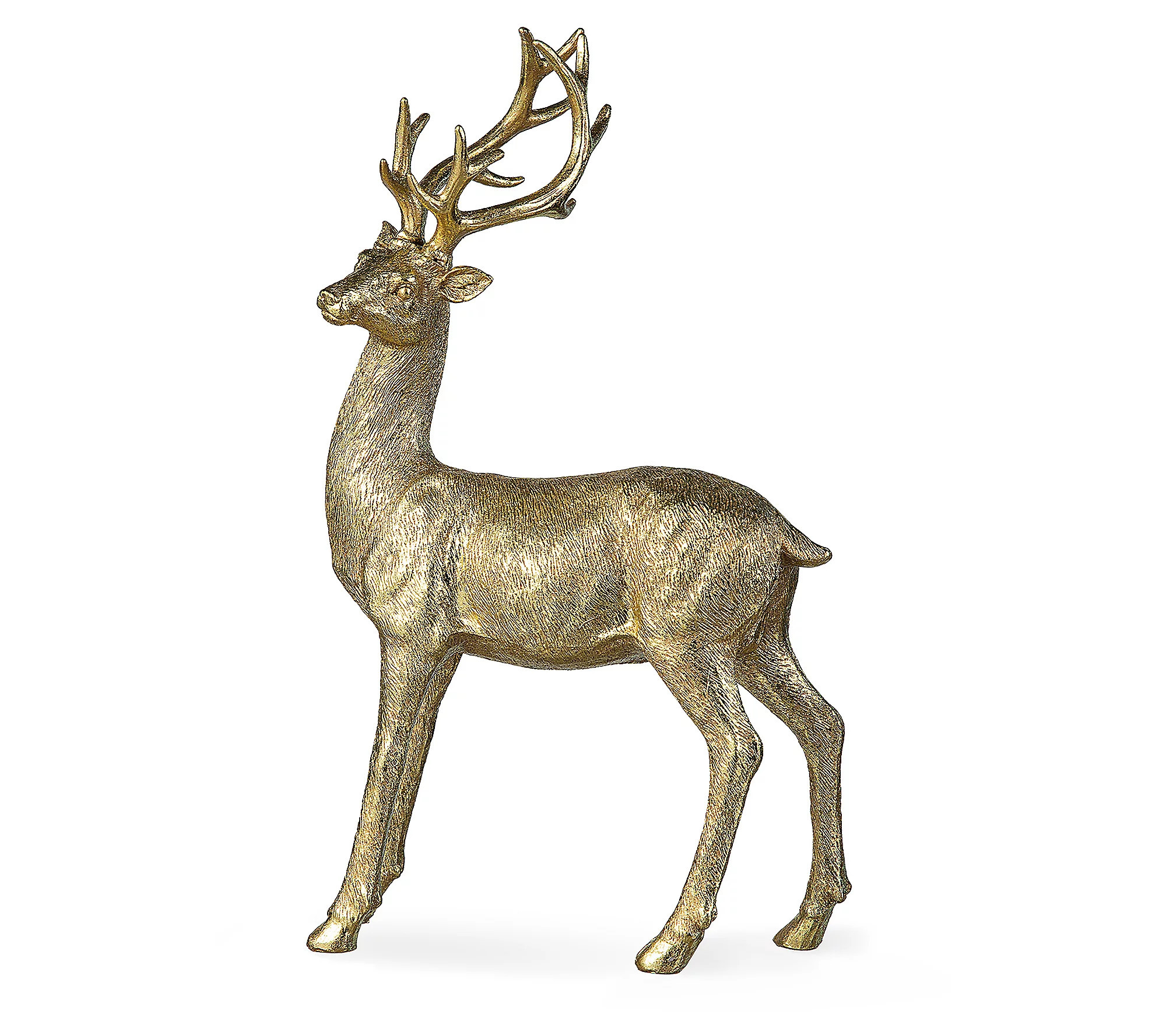 Glitzhome 16'' Resin Christmas Reindeer Table D ecor | QVC
