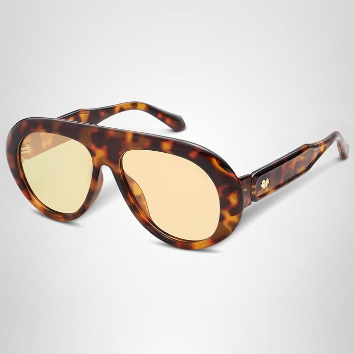 SOJOS Trendy Oversized Polarized Aviator Sunglasses Womens Men Retro Vintage 70s Style UV Protect... | Amazon (US)