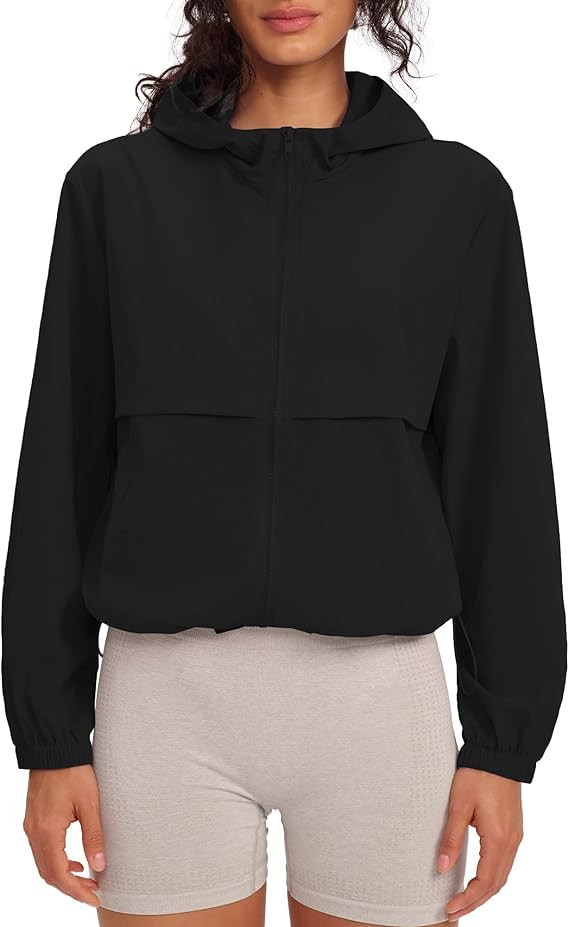 Locachy Women's Lightweight Athletic Workout Hoodie Long Sleeve Full Zip Gym Running Outdoor Jack... | Amazon (US)