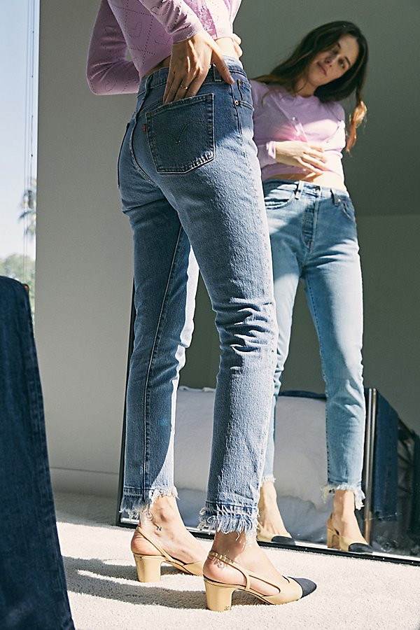 Levi's 501 Skinny Jean - Blue Mark - Blue 33 at Urban Outfitters | Urban Outfitters (US and RoW)