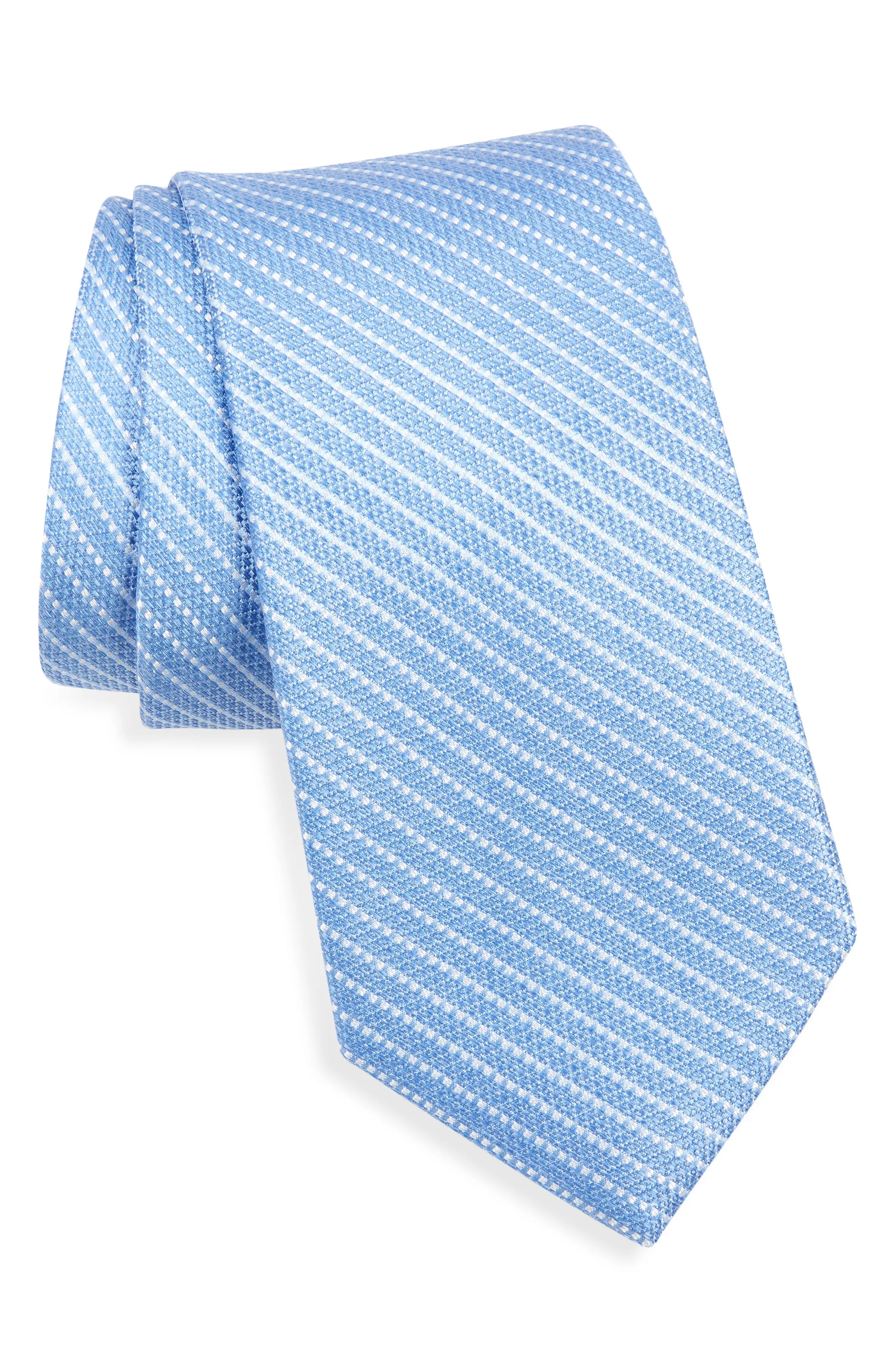 Nordstrom Malken Stripe Silk Tie in Blue at Nordstrom | Nordstrom