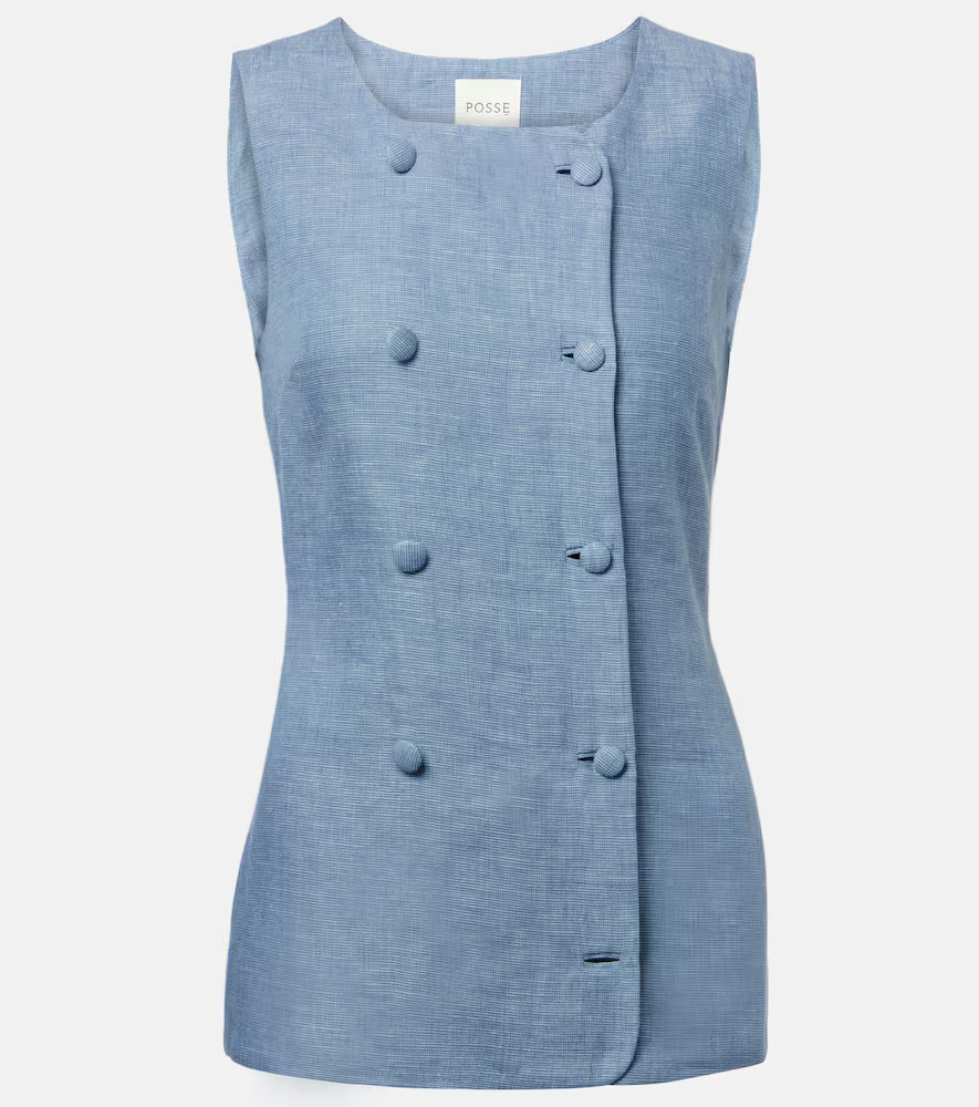 Posse Thea linen vest | Mytheresa (US/CA)