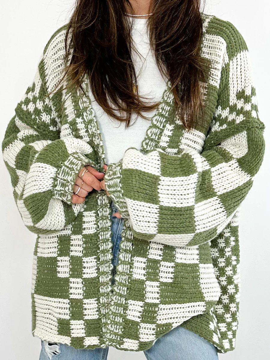 Check It Out Cardigan | Olive | +Plus Available | Talulah