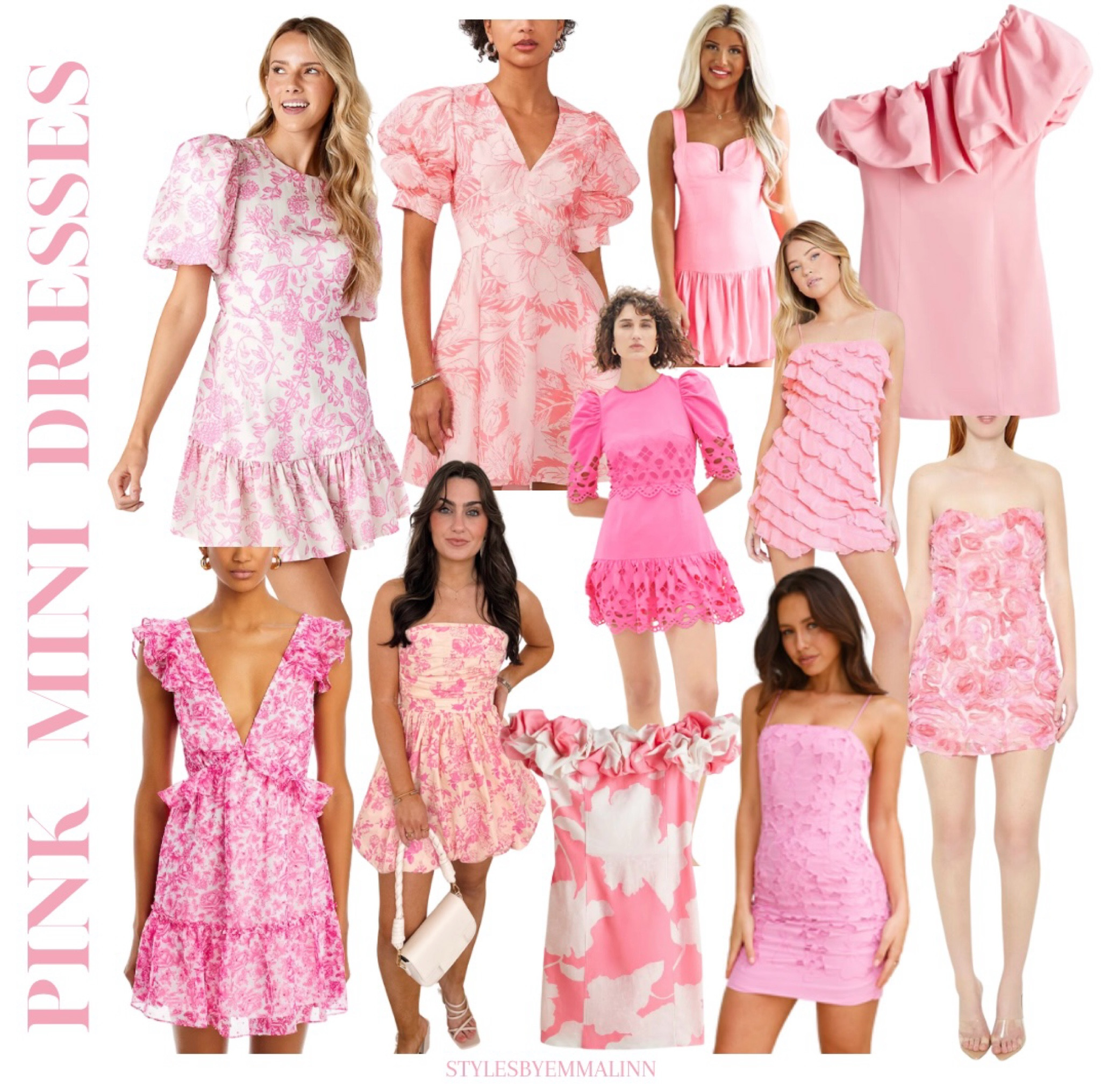 Pink dresses for any occasion—weddings, sorority rush, outings, etc.! 💗

Pink dresses, pink dress, pink semi formal dress, pink mini dress, mini dress, sorority dress, rush dress, recruitment dress, pink mini dresses, summer dress, affordable dresses, hot pink dress, light pink dress, wedding guest dress, daytime dress, night out dress, summer style, summer fashion, fashion finds, trendy fashion, summer trends, Styles by Emma Linn, Emma Linn, shop my look, what to wear 

