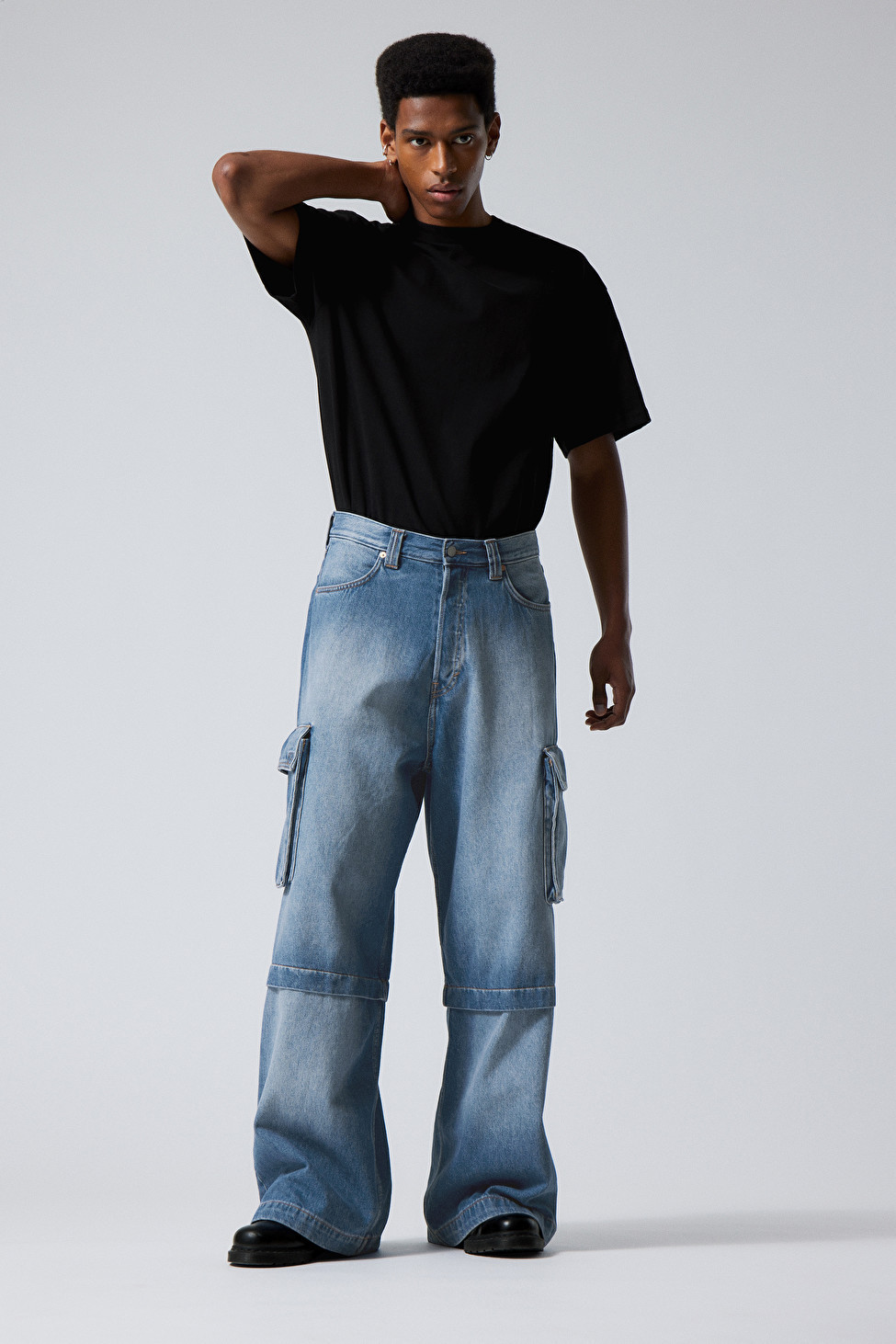 Pasadena Denim Baggy Cargo Jeans | Weekday