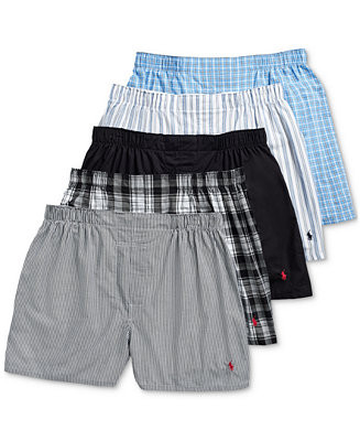 Men's 5-Pack Woven Boxers | Macy's