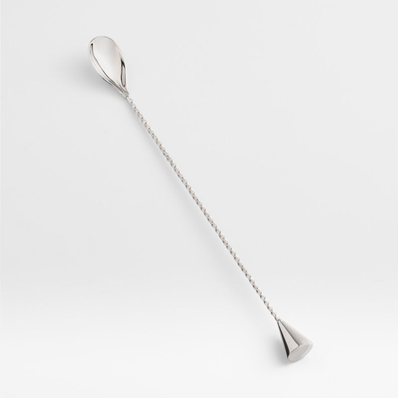 Nara Stainless Steel Bar Spoon with Muddler + Reviews | Crate & Barrel | Crate & Barrel