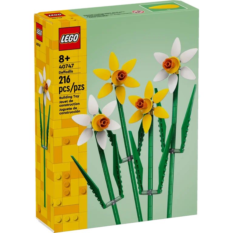 LEGO Daffodils Celebration Gift, Yellow and White Daffodils, Spring Flower Room Decor, Great Gift... | Walmart (US)
