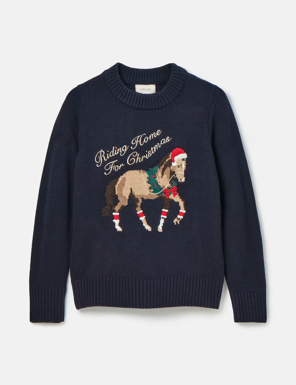 Embroidered Crew Neck Jumper with Wool | Marks & Spencer (UK)