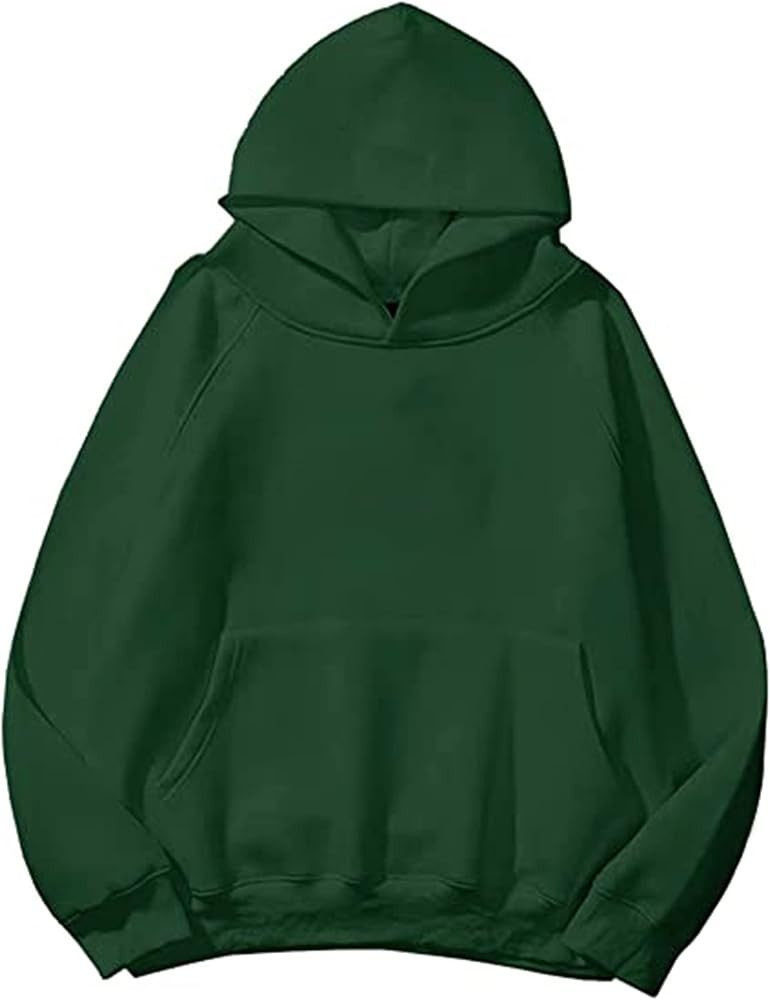 SAFRISIOR Oversized Hoodies for Women and Men Couples Fleece Basic Solid Hooded Sweatshirt Pullov... | Amazon (US)