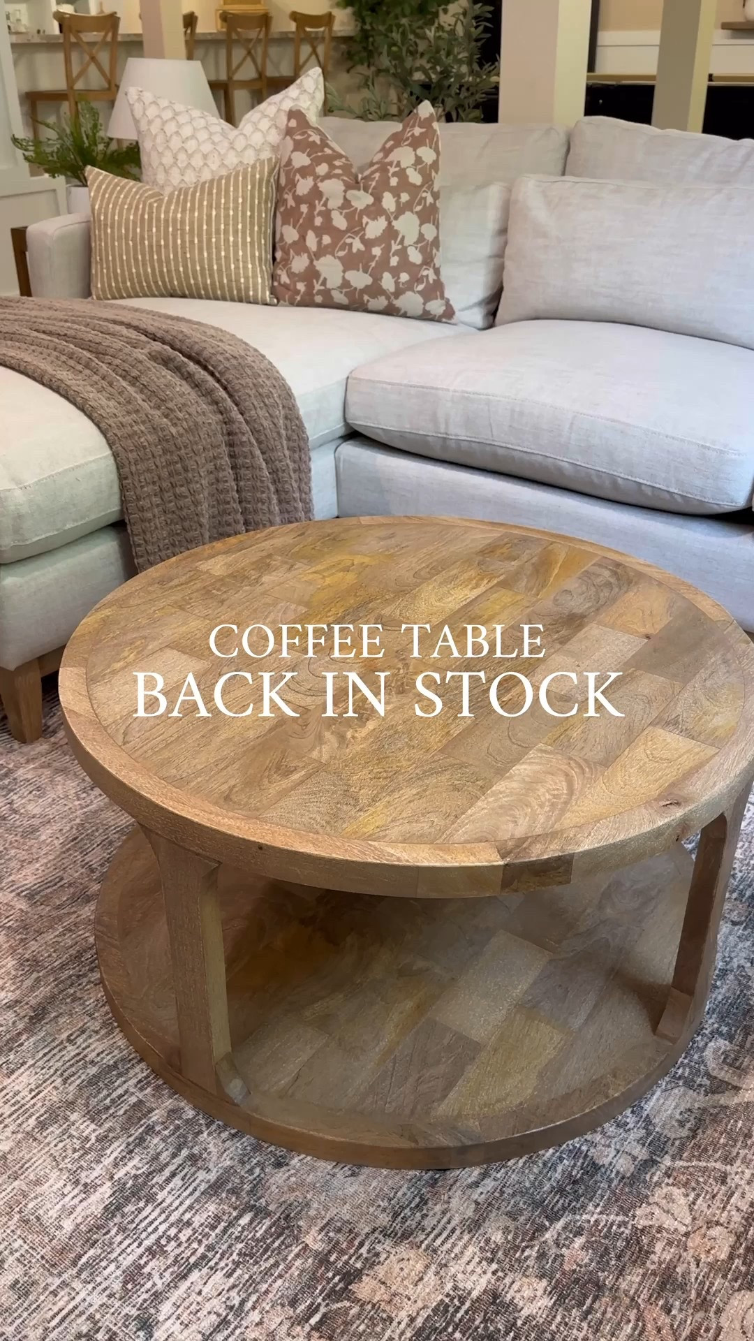 🚨Coffee Table Back In Stock. Follow @farmtotablecreations on Instagram for more inspiration.

My round coffee table is back in stock & has become a favorite of many! 

Also sharing some tips below on how to style it.

I always recommend treating the layout like a triangle. Grouping items together will help keep it visually interesting.

Start with a focal point. A large piece or two items that help bring weight to the table.  I used a large bowl and the beautiful jug vase filled with stems as mine.

Create layers and bring in height by the use of books or boxes or other decorative objects you can stack.
These books worked perfectly here.

Lastly, layer in smaller objects. These help bring in texture, functionality and can help complete the look. The scalloped bowl, candle and wick trimmer were the ideal pieces and functional, too!

Becki Owens | target finds |  | neutral decor | dining room decor | cozy home | affordable decor | Studio McGee | Target finds | home decor | home inspiration | coffee table decor | transitional home | pottery barn | home inspiration | coffee table styling 


#LTKSaleAlert #LTKHome