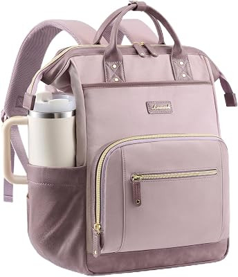 LOVEVOOK Laptop Backpack with Giant Tumbler Holder,15.6 inch Professional Nurse Teacher Backpack ... | Amazon (US)