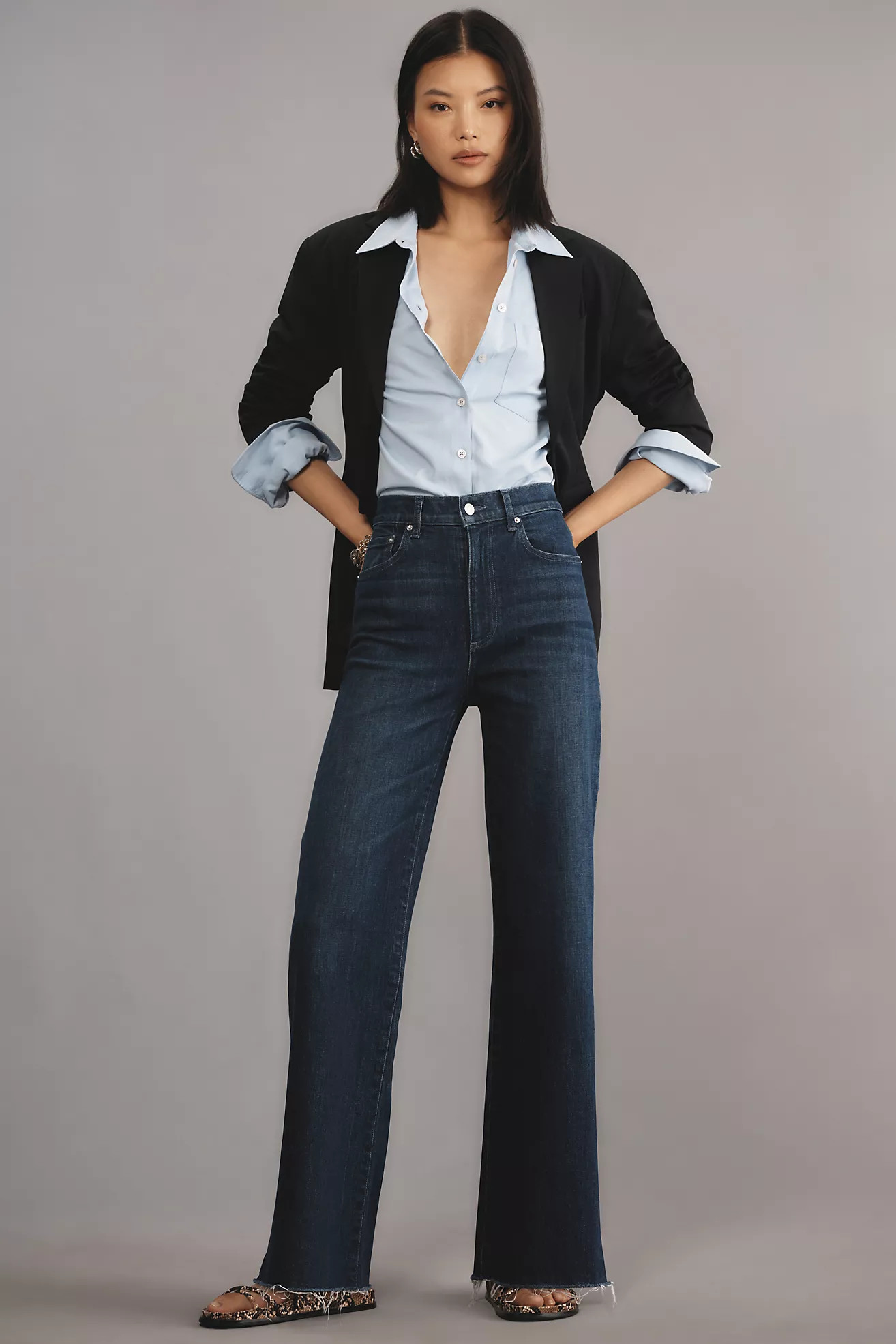 Le Jean Column Trouser High-Rise Jeans | Anthropologie (US)