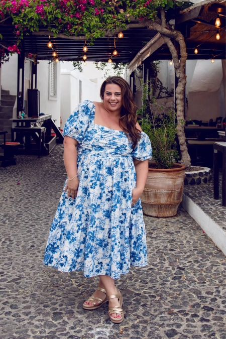My fav Abercrombie dress! The midi length is currently sold out but I linked the short version and more blue and white dresses I love! Wearing XL (usually 18/20, 42D) 

#LTKStyleTip #LTKPlusSize
