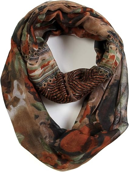 Scarfand's Romantic Rose Prints & Floral Patterns Lightweight Infinity Fashion Scarves Wraps | Amazon (US)