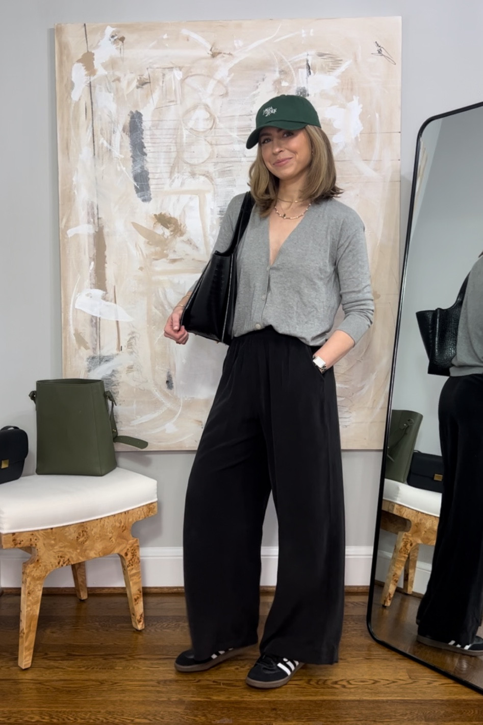 4 ways to style silk pants
Black silk pants, brushed silk appearance
KELLY20 to save
Black Adidas Sambas outfit

#LTKstyletip #LTKshoecrush