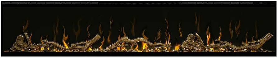 Dimplex IgniteXL 60" Built-in Linear Electric Fireplace with Driftwood and River Rock Accessories... | Amazon (US)