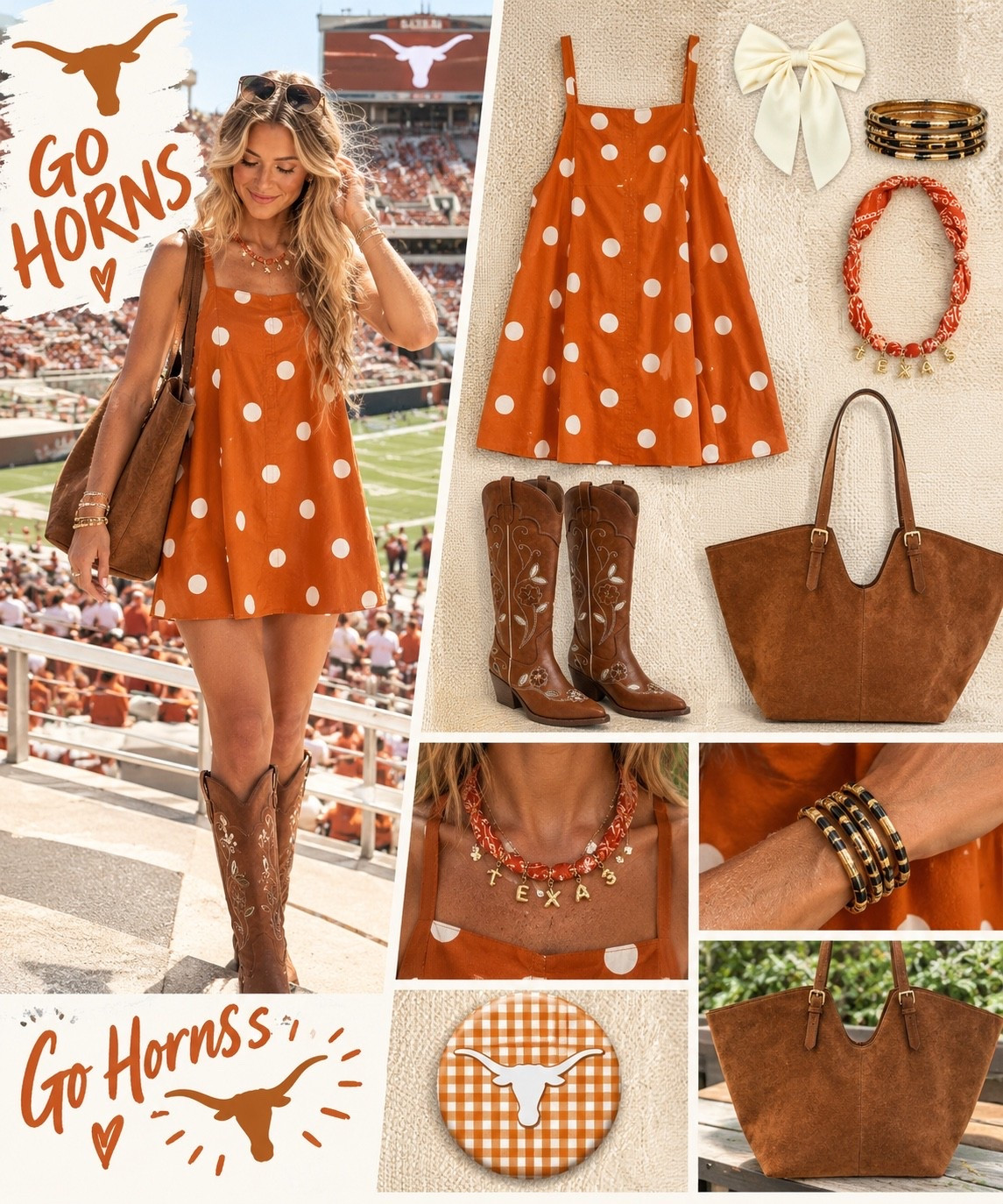 🏈 GAMEDAY FINDS 🏈

It’s officially college football season and I’m loving all the Gameday outfit finds! 🍂🏈 From cute skirts and denim to cowboy boots, fun accessories, and stadium-ready bags, these are some of my favorite affordable finds for cheering on your team!

Whether you’re headed to the stadium, watching from the couch, or meeting up with friends for Gameday, there’s something here for everyone! 🤎🧡❤️💙

Everything pictured is linked in my LTK! 🛍️✨

#LTKFinds #LTKStyle #CollegeFootball #CollegeGameday #GamedayStyle #GamedayOutfit #FootballSeason #FootballFashion #GameDay #FallStyle #FallFashion #AffordableFinds #AmazonFinds #TargetFinds #ShopMyStyle #LTKCreator #SaturdayFootball