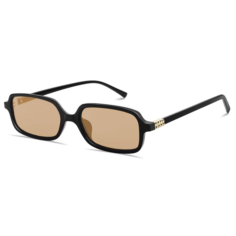 Retro Sunglasses for Women Men 90s Small Rectangular Sun Glasses Vintage Cute Narrow Trendy Sunni... | Amazon (US)