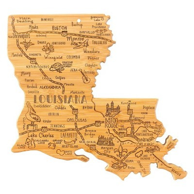 Totally Bamboo Destination Louisiana Serving and Cutting Board: Lightweight Bamboo State Cutting Board, Hand Wash Only | Target