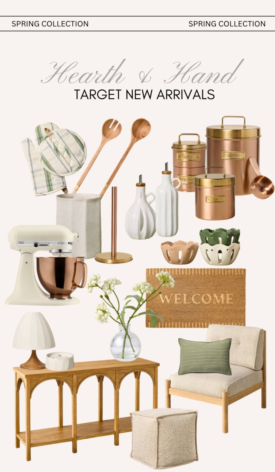 Target hearth & hand spring collection 🌱 loving all the neutrals & fresh colors for spring! 

#targetnewarrivals #targetspringcollection #targethearthandhand #hearthandhandspring #springkitchen #kitchenfinds #homefinds #homerefresh #springdecor #targethome #accentchair #entrytable #neutralkitchendecor #homedecor #homefinds #kitchenrefresh #accentdecor #springflorals #hearthandhandspringcollection 

#LTKFindsUnder50 #LTKHome #LTKSeasonal