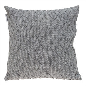 HomeRoots 'Jacquard Diamond Pattern Decorative Gray Throw Pillow | Cymax