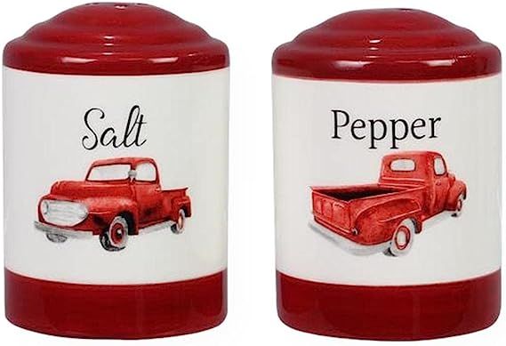 Ceramic Vintage Pickup Truck Salt and Pepper Shakers, Unique Rustic Salt & Pepper Shaker Set for ... | Amazon (US)