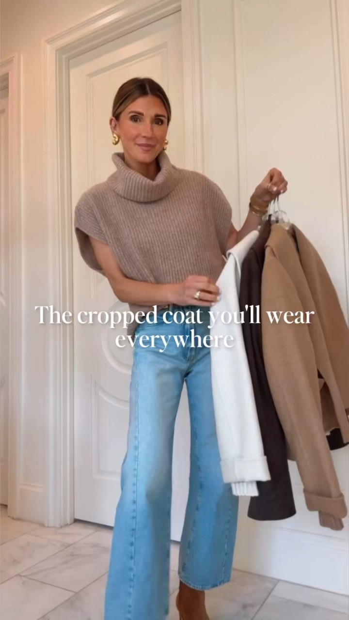 You will wear this cropped coat everywhere! New from my @Splendid fall collection. Here’s how I’m styling it! 

 #LTKootd #LTKSeasonal