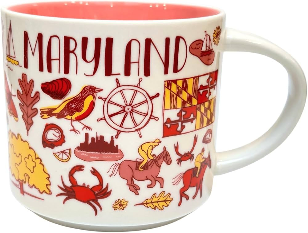 Starbucks Maryland Ceramic Mug Been There Series Across The Globe Collection, 14 Ounces | Amazon (US)