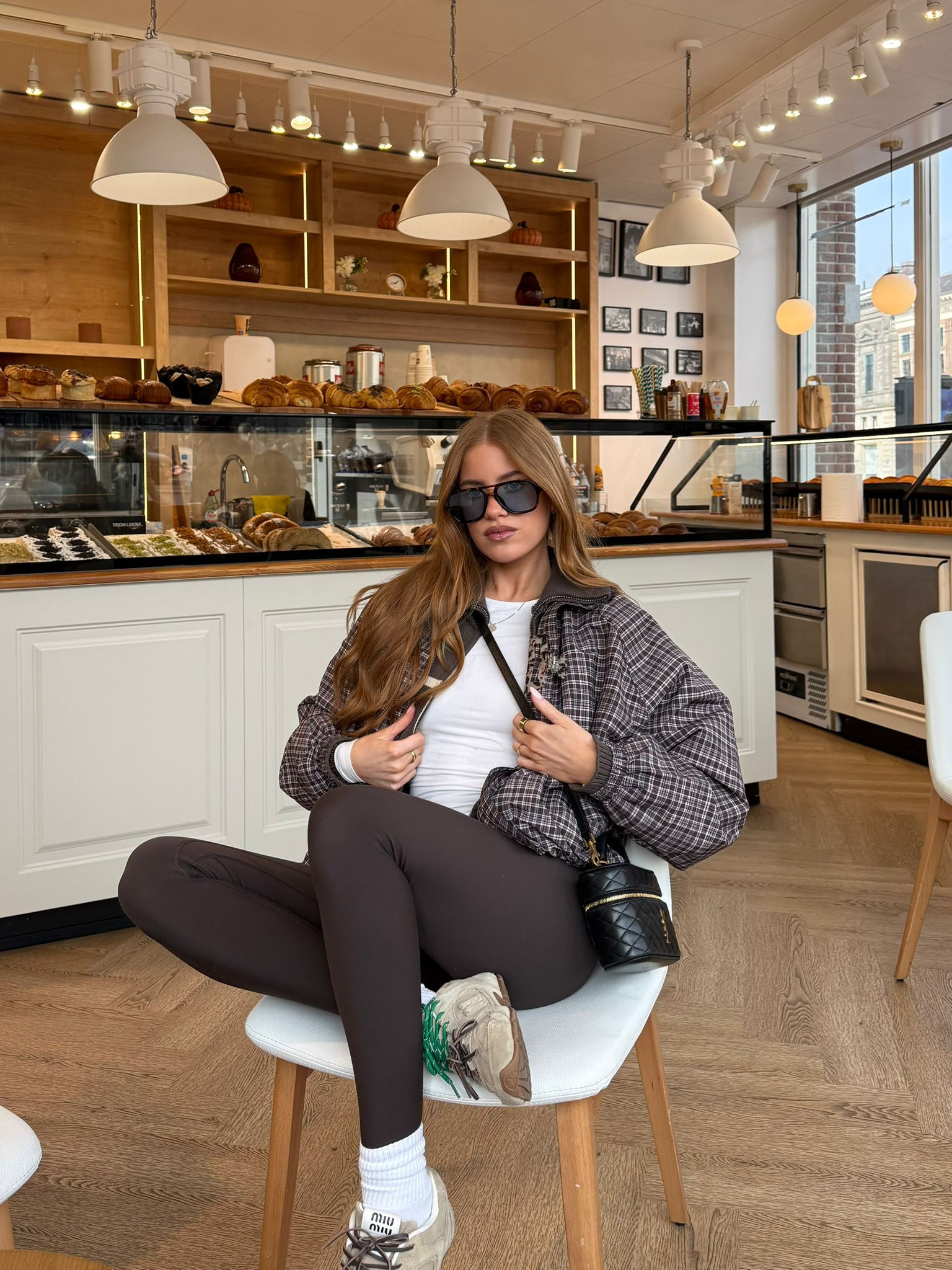 OOTD 🤎

check jacket, windbreaker, bomber jacket, athleisure, suede trainers, brown leggings, gym leggings, spring outfit 

 #LTKuk #LTKspring #LTKstyletip