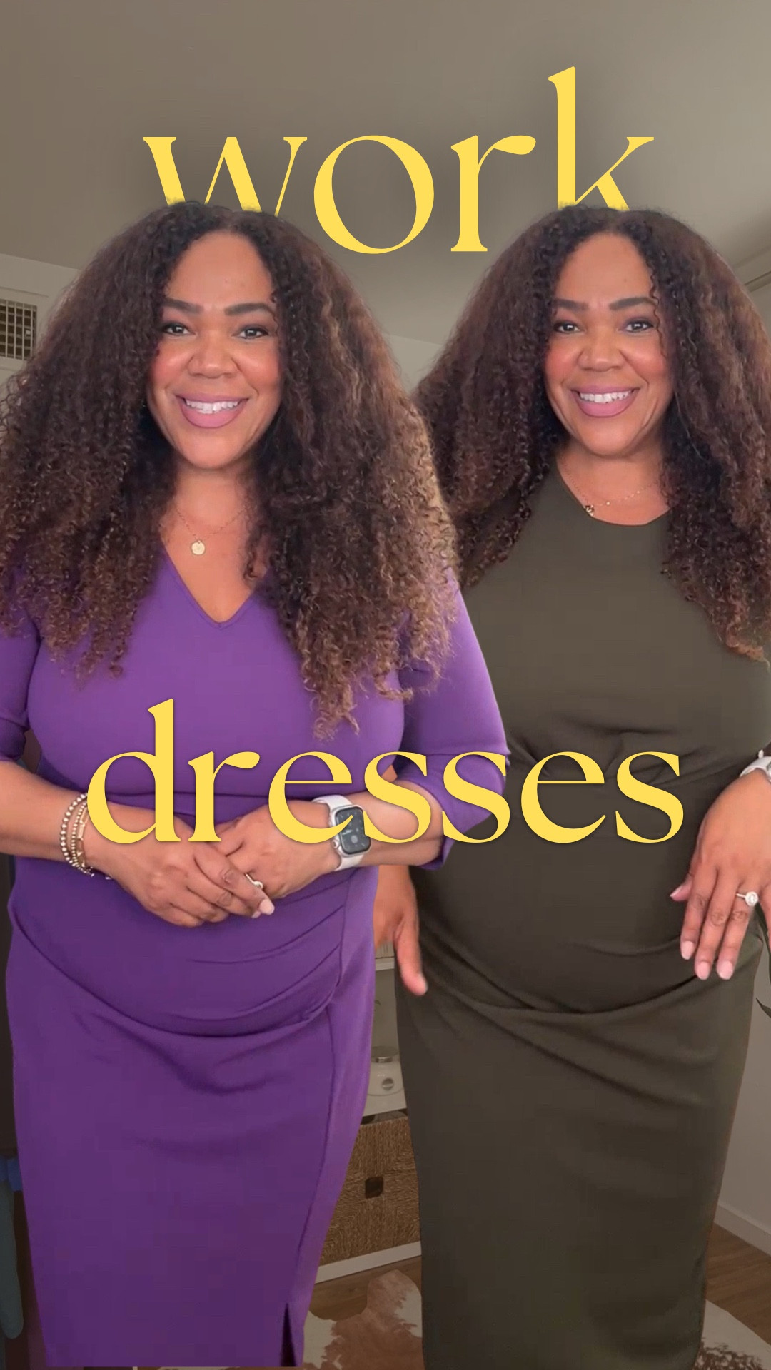 Throw on a dress and go 💨! Round up of my work dresses in under a minute ⏱️. Wearing an xl in all of these. This is from my weekly Amazon Live shopping livestream. 🫶🏾

#LTKMidsize #LTKOver40 #LTKWorkwear