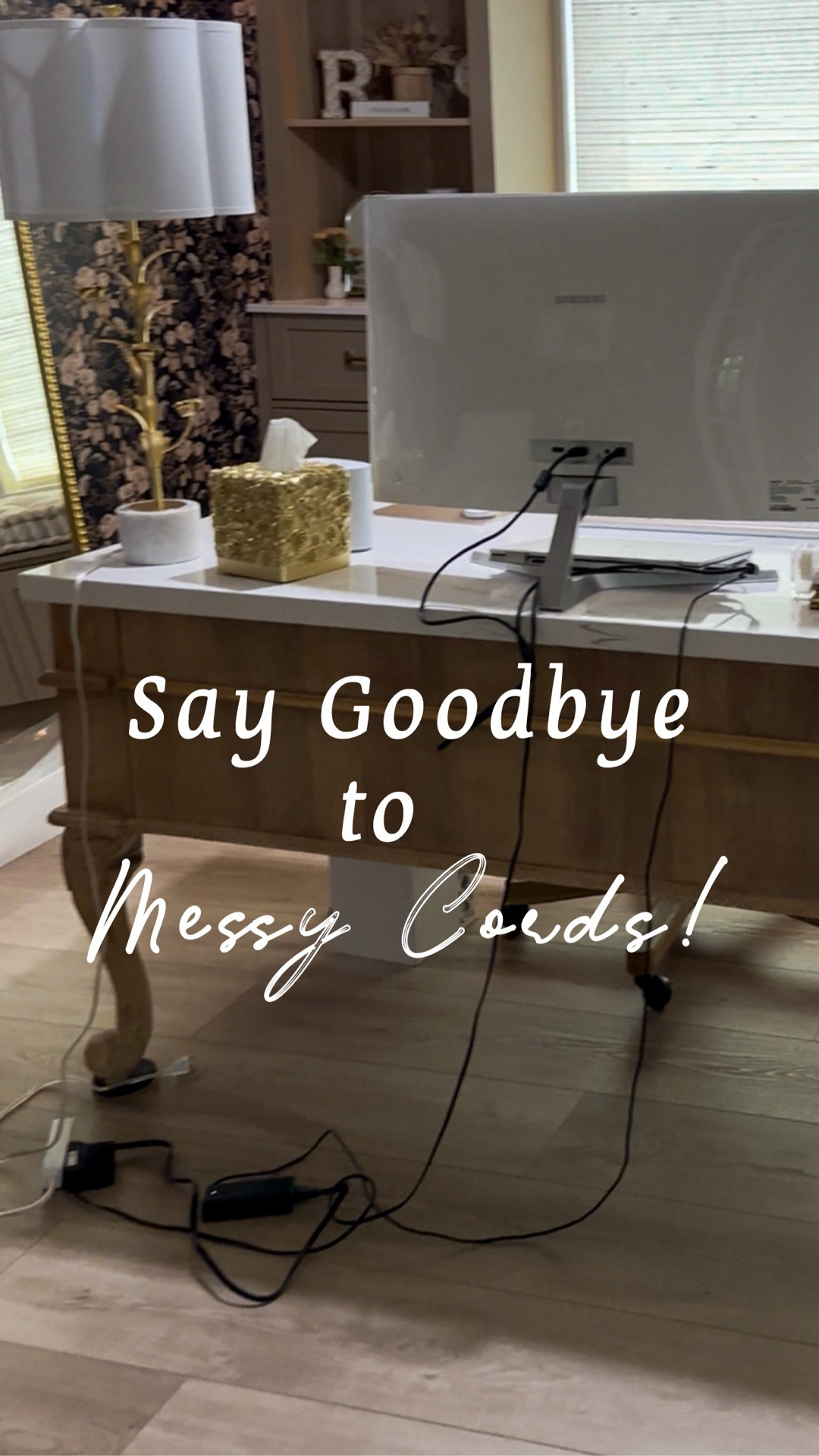 Hide those messy desk cords with this easy DIY solution. Tips and tricks for a neat and organized office space. 

#LTKHome #LTKFindsUnder50