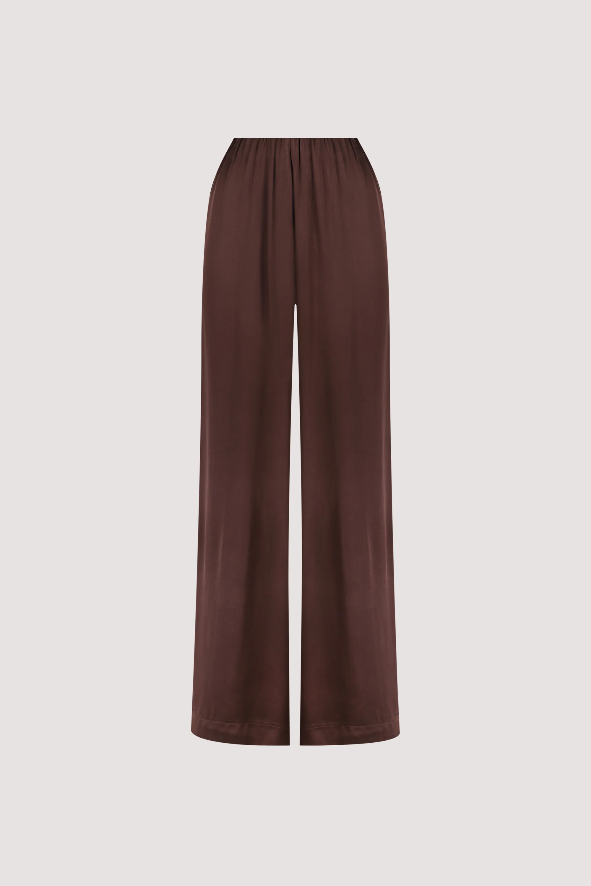 MONICA BITTER CHOC SATIN PANT | DISSH