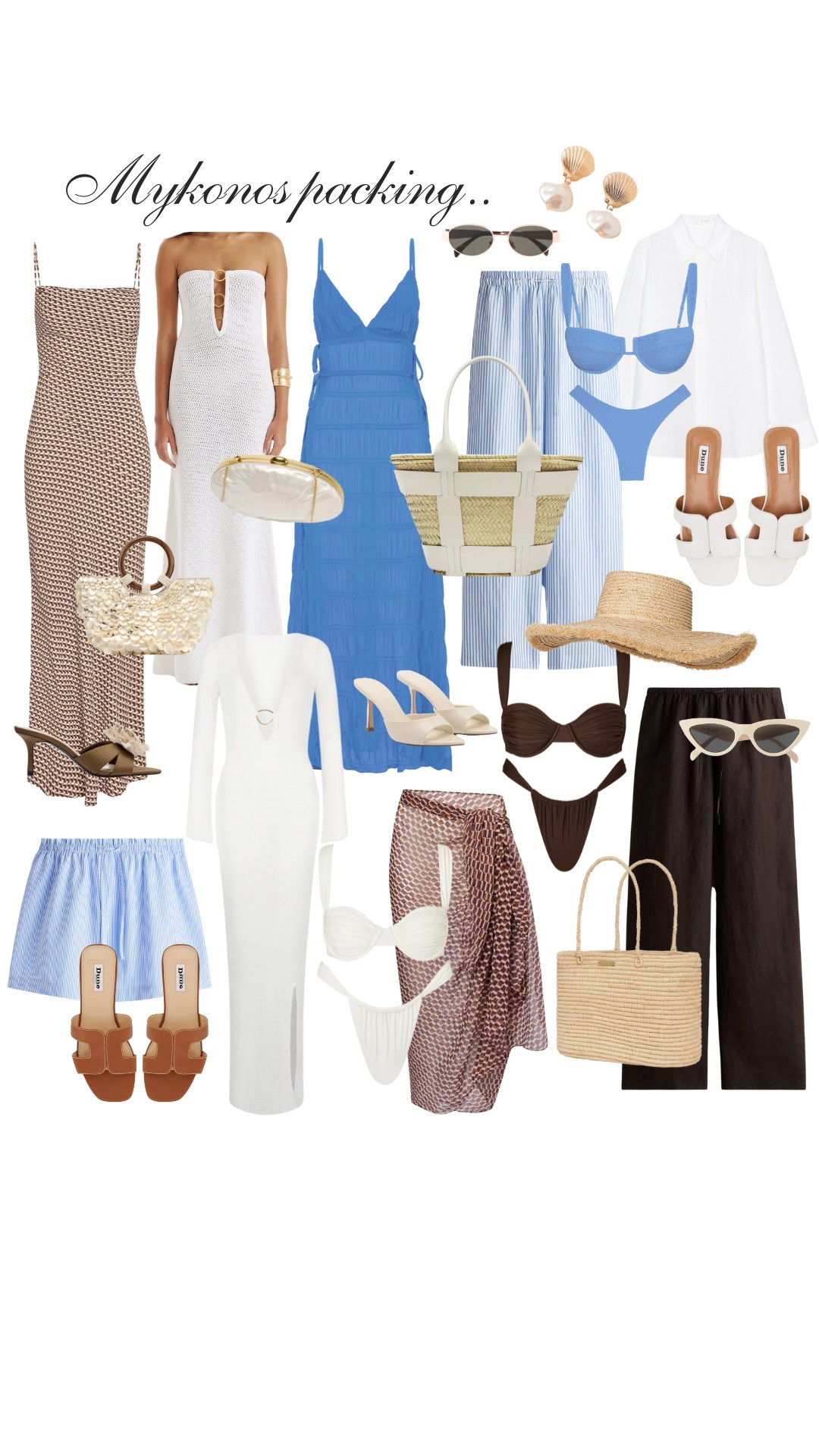 Everything I packed for Mykonos 🌊🐚✨🩵 

Holiday wardrobe, girls trip, euro summer, holiday outfits, summer dress, summer outfit, all the blues, Monday swimwear #LTKAroundTheWorld 

#LTKsummer #LTKeurope