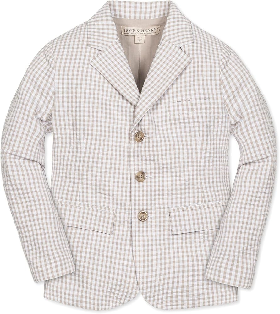 Hope & Henry Boys' Classic Seersucker Suit Jacket | Amazon (US)