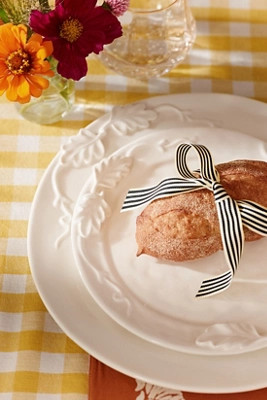 Oak Leaf Stoneware Dessert Plates, Set of 4 | Anthropologie (US)