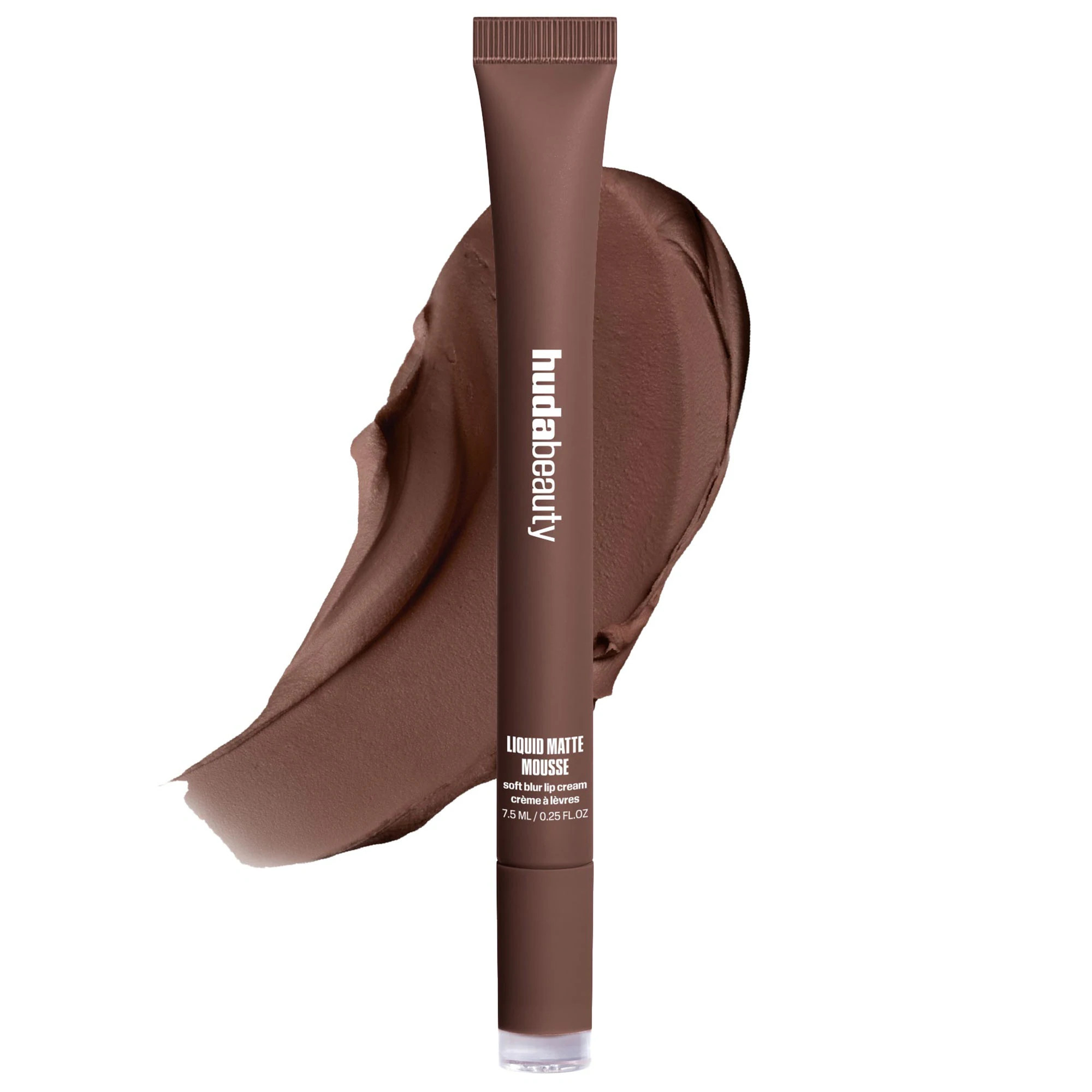 HUDA BEAUTY Liquid Matte Mousse Soft Blur Lip Cream Rich Brown 0.25 oz/7.5 ml | Sephora (US)
