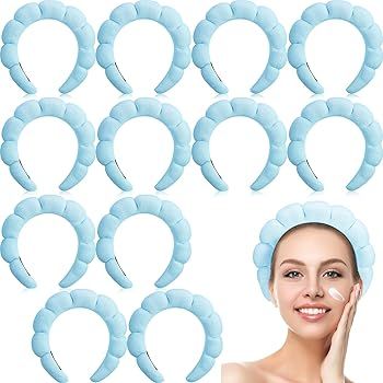 Lyrow Spa Headband Women for Washing Set of 12 Soft Skincare Headbands Fabric Hair Bands Non-Slip... | Amazon (US)