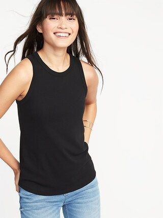 Slim-Fit High-Neck Sleeveless Tee for Women | Old Navy US