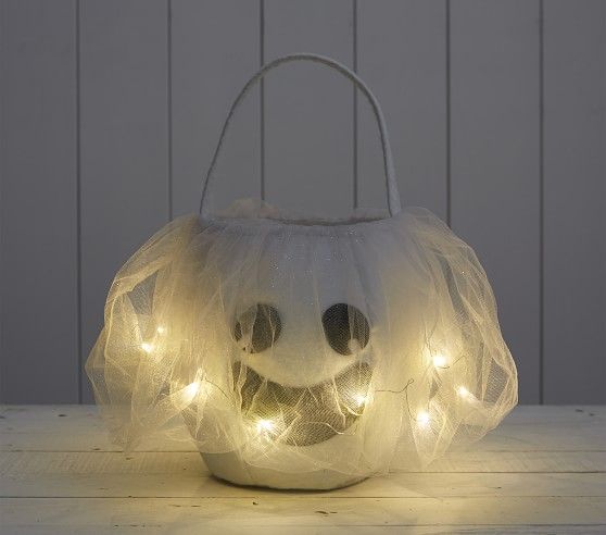Light Up Ghost Treat Bag | Pottery Barn Kids