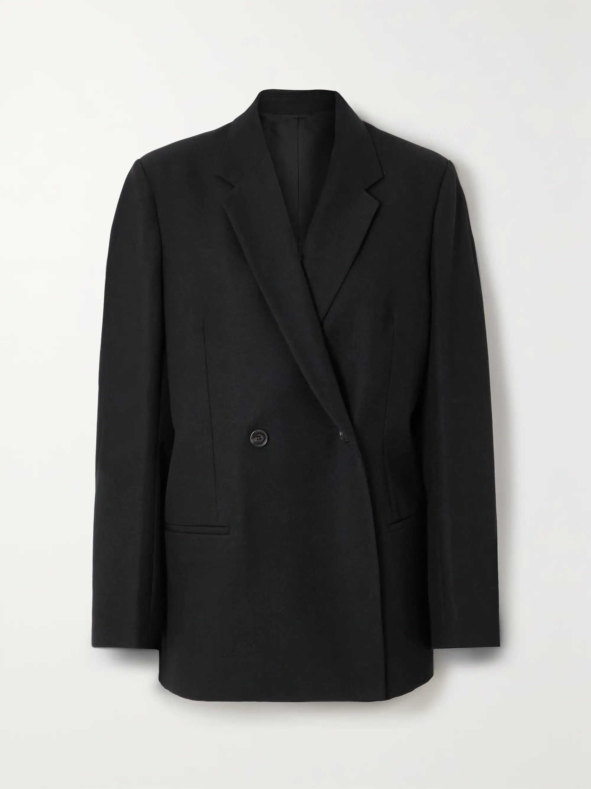 Double-breasted recycled woven blazer | NET-A-PORTER (US)