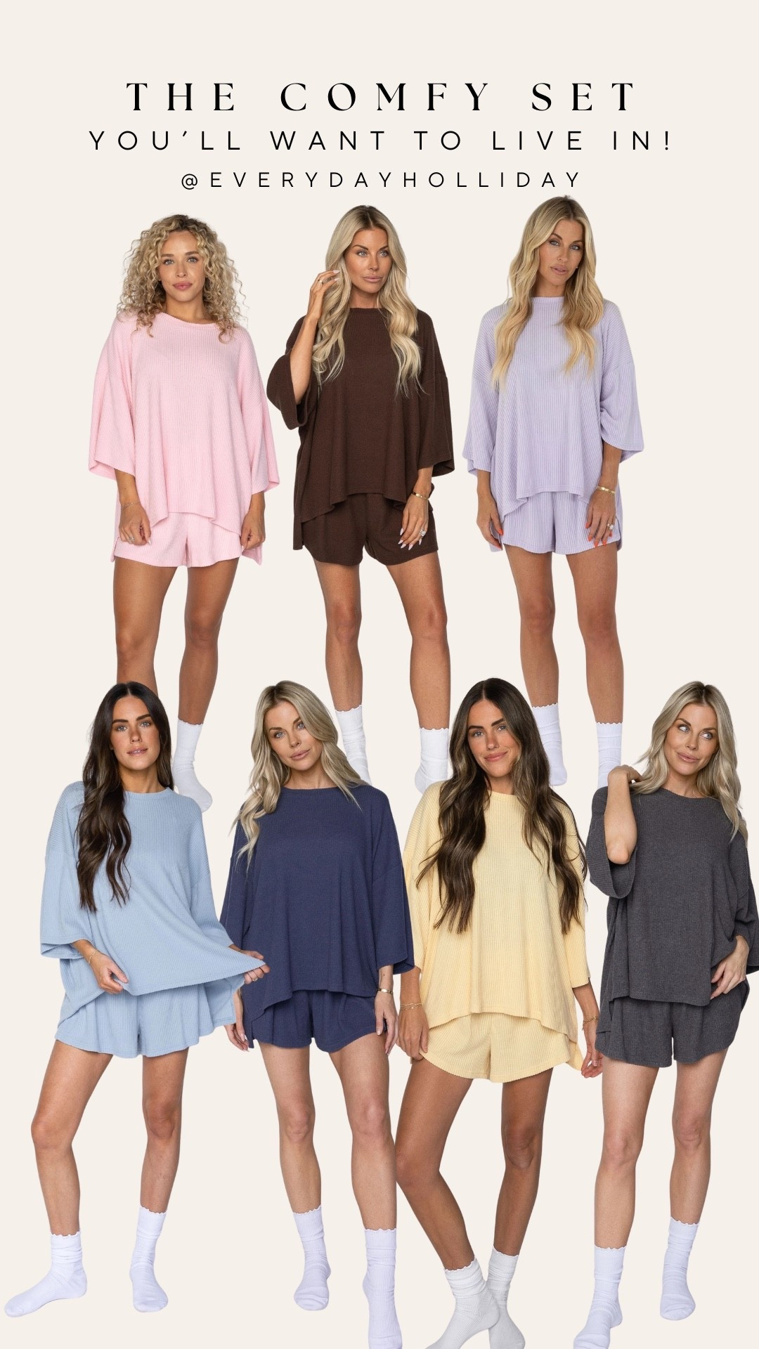 This ribbed comfy set from The Foxy Kind comes in so many colors, these are just a few of my favorites currently in stock. Which shade would you pick?

#LTKootd #LTKgrwm #LTKmomlife