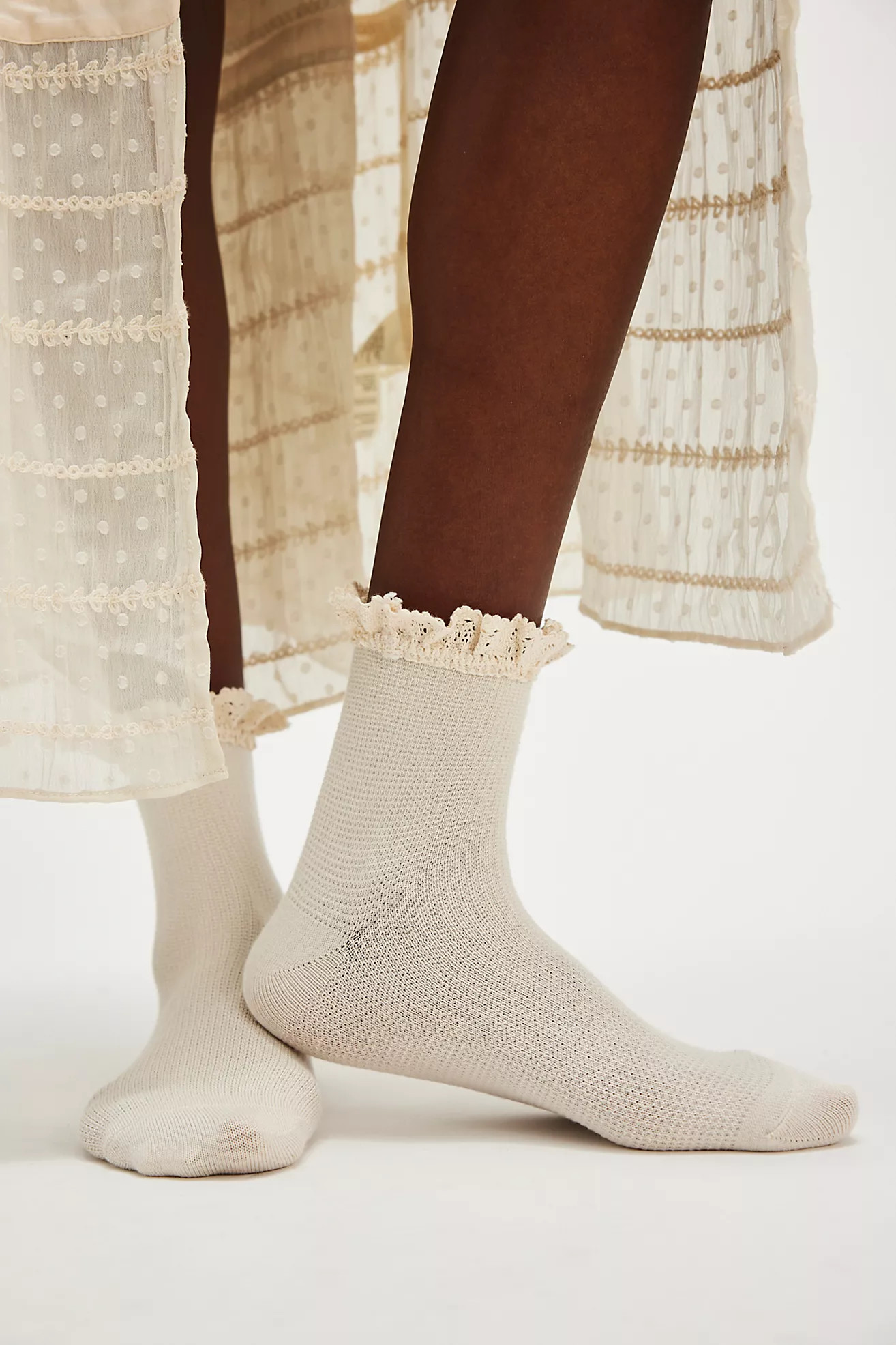 Beloved Waffle Knit Ankle Socks | Free People (Global - UK&FR Excluded)