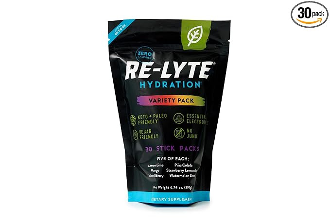 REDMOND Re-Lyte Hydration Electrolyte Powder Mix, Variety Pack, 30 Stick Packs | Amazon (US)