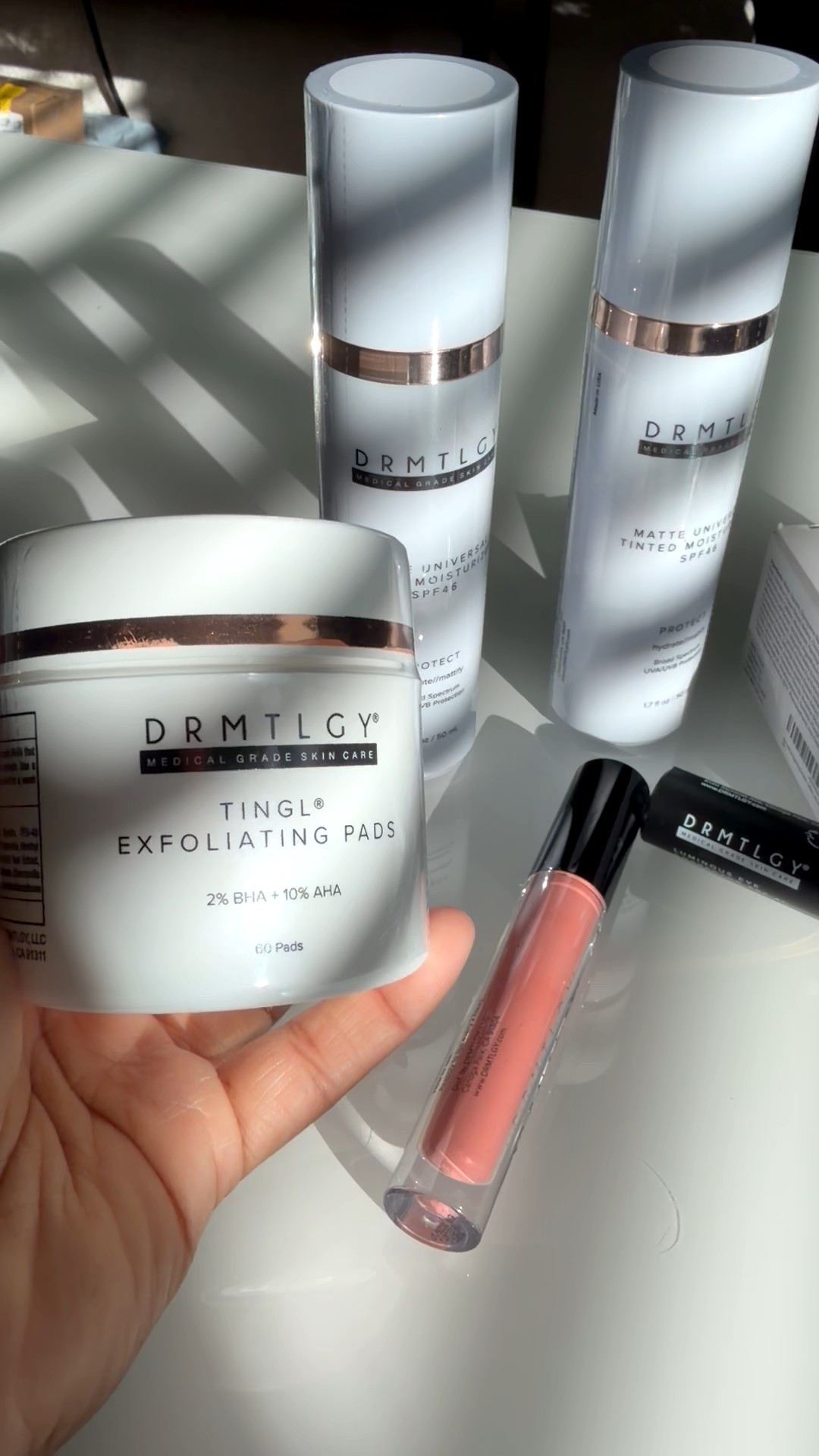 ✨ My Glow Duo for Effortless Skin! ✨
If you’re all about that natural, no-makeup glow — this DRMTLGY SPF + Glow Set is everything. 💧
☀️ SPF Protection — The duo gives you broad-spectrum coverage with SPF 41 and SPF 46, keeping your skin safe and radiant all day.
💦 Hydrating Formula — Packed with skin-loving ingredients like Niacinamide, Vitamin E, and Hyaluronic Acid for a plump, youthful finish.
🌸 Conceal & Brighten — The Luminous Eye Corrector instantly wakes up tired eyes with lightweight coverage and luminosity.
✨ Sheer Coverage — The Universal Tinted Moisturizer blends beautifully into every skin tone for that fresh, your-skin-but-better look.
🎁 Glamorous Gift Choice — A luxe skincare set perfect for treating yourself or someone special this season.


#LTKFindsUnder50 #LTKOver40 #LTKBeauty