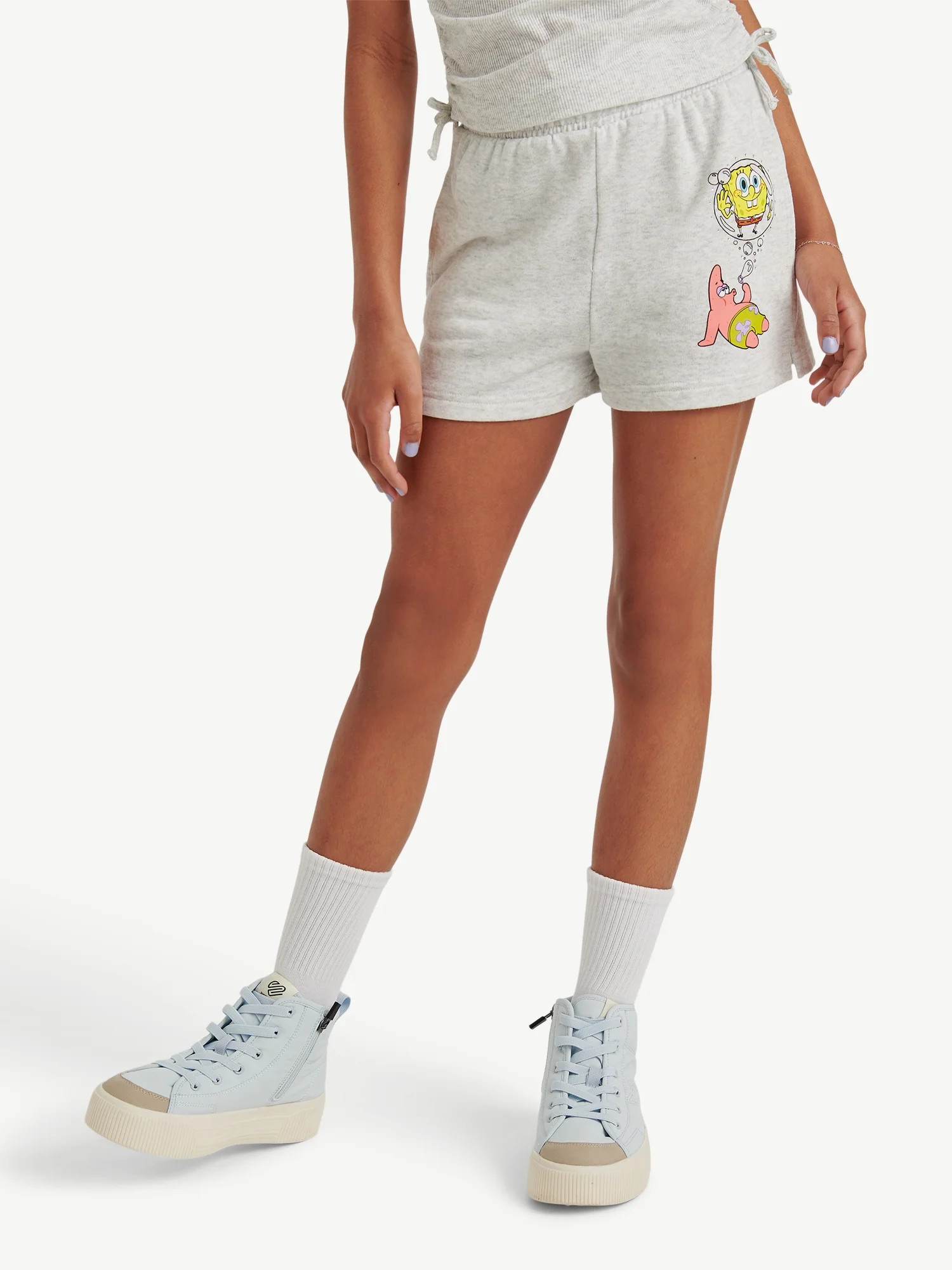 Spongebob X Justice Girls French Terry Short, Sizes XS - XLP | Walmart (US)