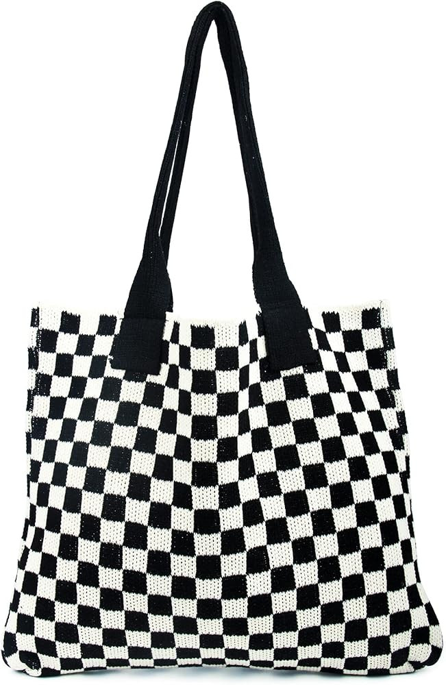 Crochet Bags for Women Summer Beach Tote Bag Large Capacity Shoulder Bag Aesthetic Hobo Bag Knit ... | Amazon (US)