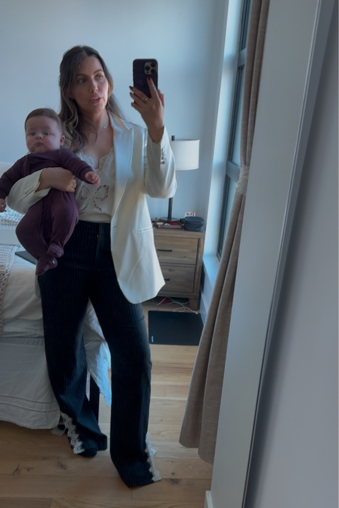 OOTD: Navigating work life 4 months postpartum—figuring it out one outfit at a time! Comfortable, chic, and mom-life ready. #WorkingMom #PostpartumStyle #MomOOTD #4MonthsPostpartum #MomFashion #EffortlessStyle #BusyMomLife #OOTD #MomLife 

#LTKWorkwear #LTKStyleTip
